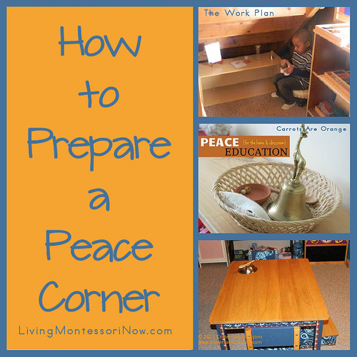 Montessori Monday How To Prepare A Peace Corner