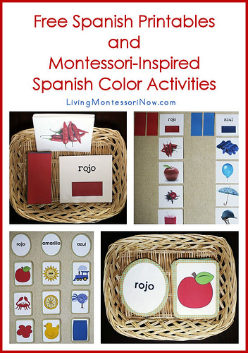 Free Spanish Printables and Montessori-Inspired Spanish Color Activities
