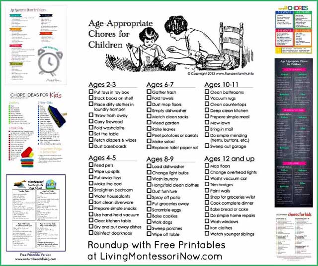 montessori-monday-age-appropriate-chores-for-children-free-printables