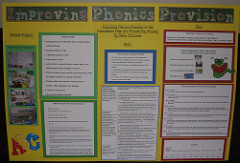 Poster from an action research project presentation in which I used Montessori methods to improve phonics provision.