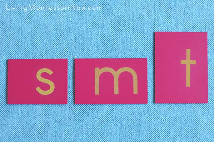 Sandpaper Letters Introduced Using the Three-Period Lesson