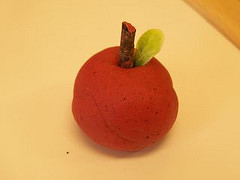 Playdough Apple (Photo from My Montessori Journey)