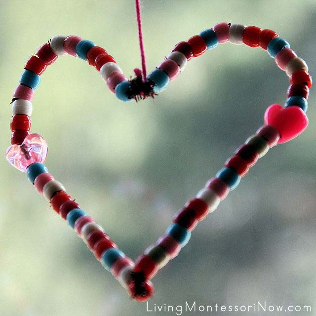 Pipe Cleaner and Bead Heart