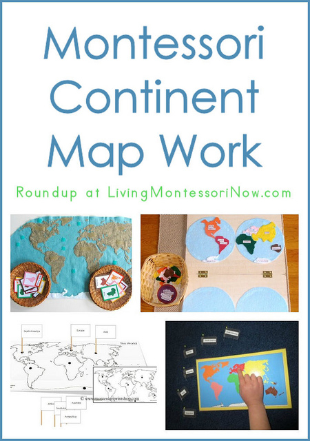 Montessori Continent Map Work