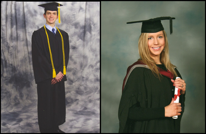 Will's and Christina's University Graduation Photos