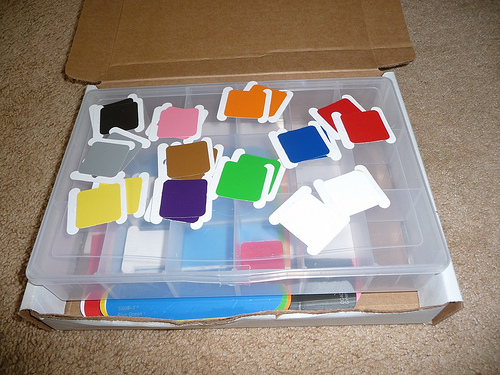 DIY Color Tablets (Photo from Chestnut Grove Academy)