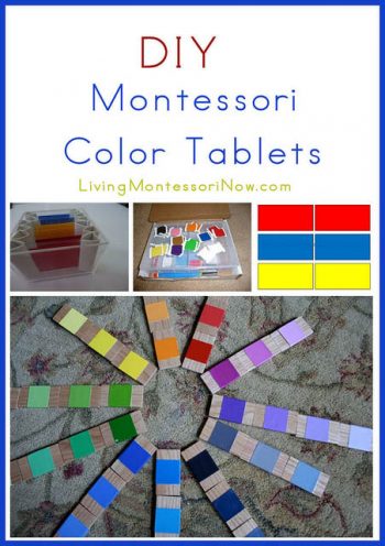 DIY Montessori Color Tablets