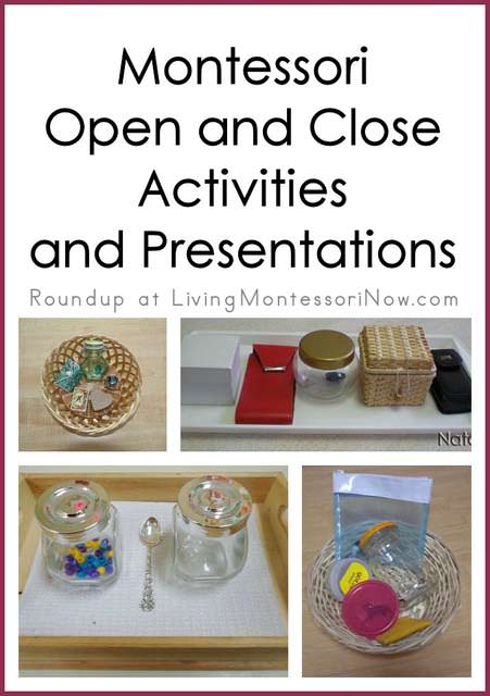 Montessori Open and Close Activities and Presentations