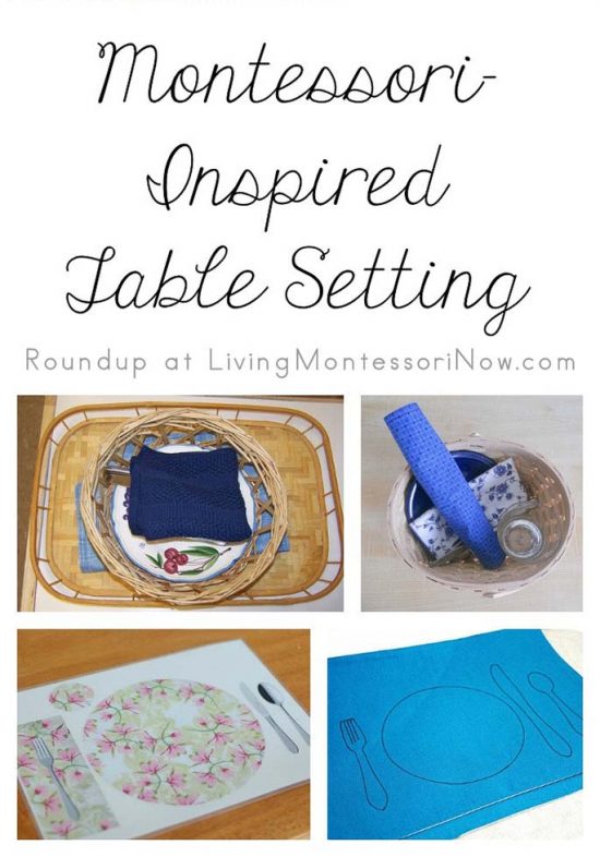 Montessori Monday Table Setting
