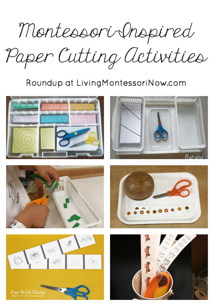 Montessori Monday – Paper Cutting Activities