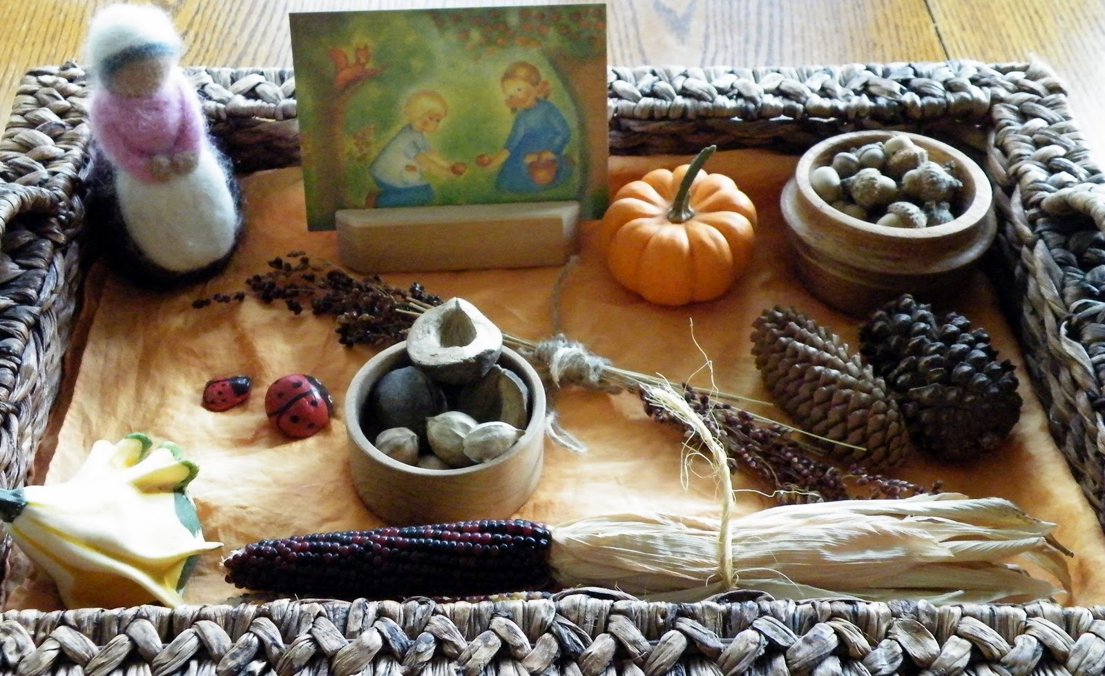 Fall Nature Tray (Photo from One Hook Wonder)