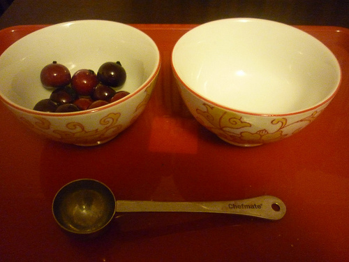 Spooning Cranberries (Photo from The Work Plan)