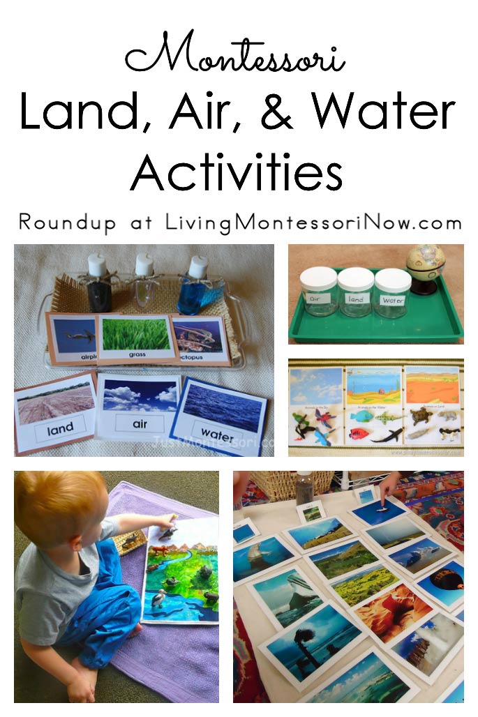 Land Air Water Printables Archives Living Montessori Now