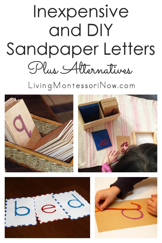 Inexpensive and DIY Sandpaper Letters Plus Alternatives
