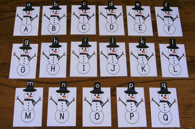 Snowmen Alphabet