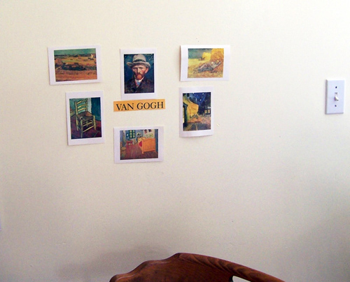 Art Appreciation at Home (Photo from The Montessori Child at Home)