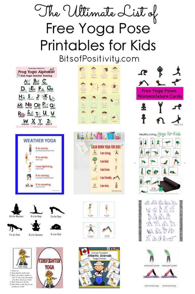 The Ultimate List of Free Yoga Pose Printables for Kids Living