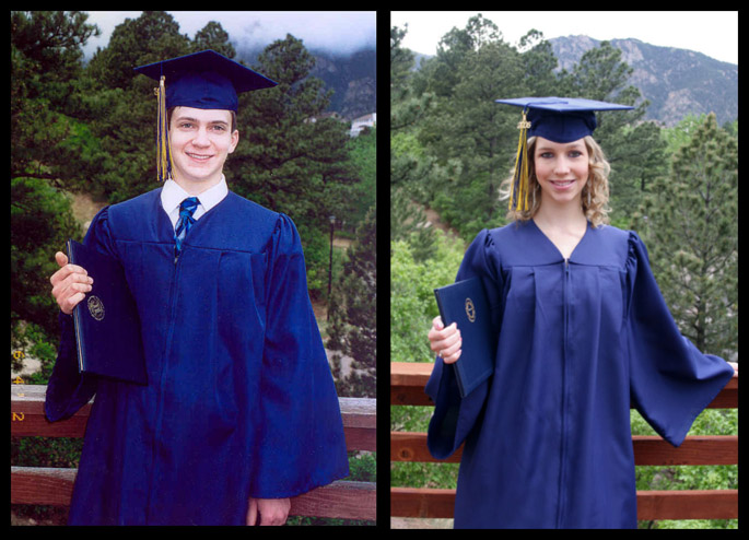 Will's Homeschool High School Graduation, 2002, and Christina's Homeschool High School Graduation, 2006
