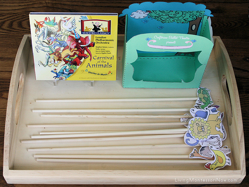 Carnival of the Animals Puppet Theater Tray