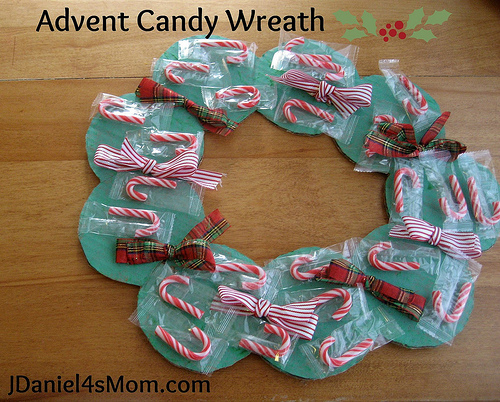 Advent Candy Wreath (Photo from JDaniel4's Mom)