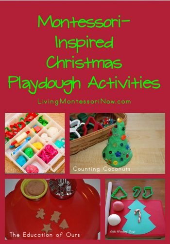 Montessori-Inspired Christmas Playdough Activities