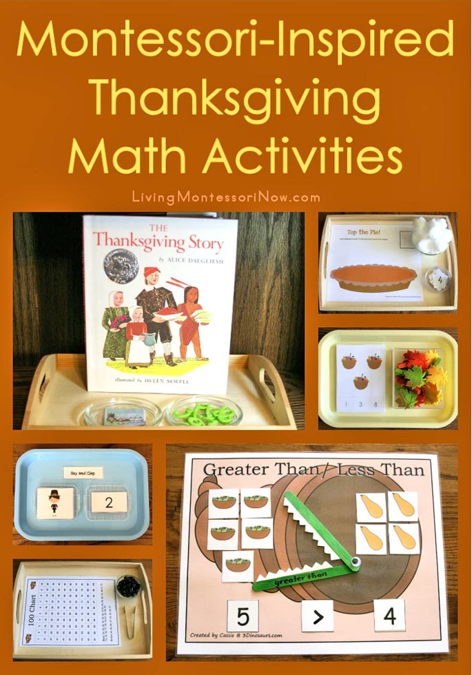 Montessori-Inspired Thanksgiving Math Activities and Free Thanksgiving Printables