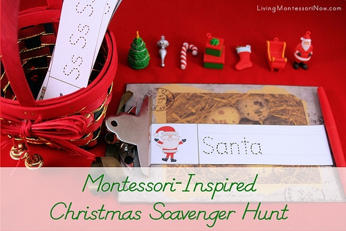 Montessori-Inspired Christmas Scavenger Hunt