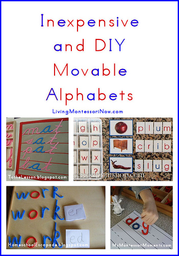 Inexpensive and DIY Movable Alphabets