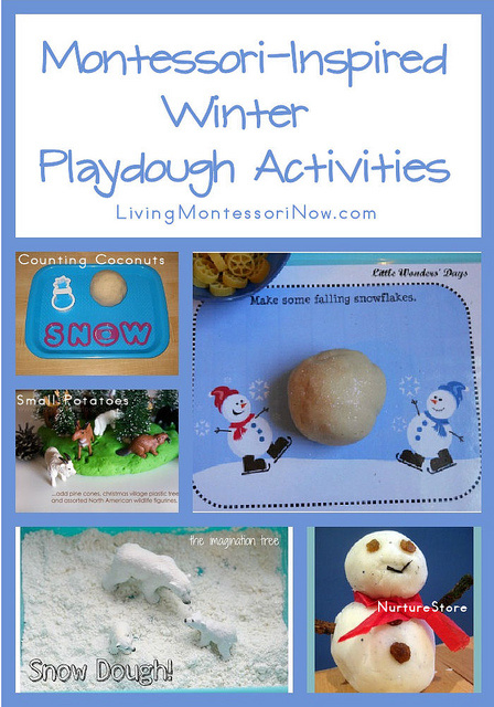 Montessori-Inspired Winter Playdough Activities