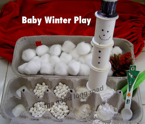 Baby Winter Sensory Play (Photo from The Good Long Road)