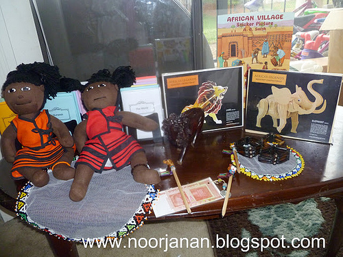 Africa Materials (Photo from Noor Janaan Homeschool)