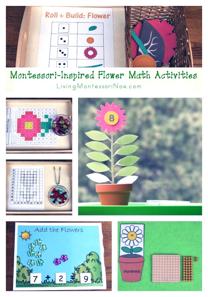 Free Flower Printables and Montessori-Inspired Flower Math Activities