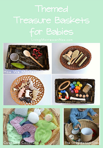 A Few New Baskets and Trays - at 19 months - how we montessori