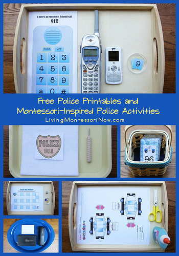 Free Police Printables and Montessori-Inspired Police Activities