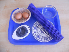 Egg Slicing Activity (Photo from Counting Coconuts)
