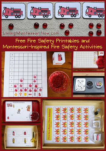 Free Fire Safety Printables and Montessori-Inspired Fire Safety Activities