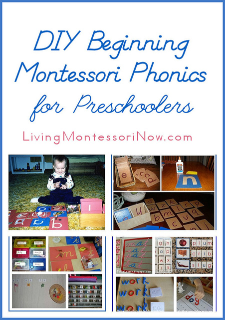 DIY Beginning Montessori Phonics for Preschoolers