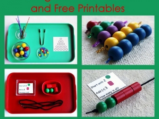 Montessori-Inspired Math Activities Using Wooden Beads and Free Printables