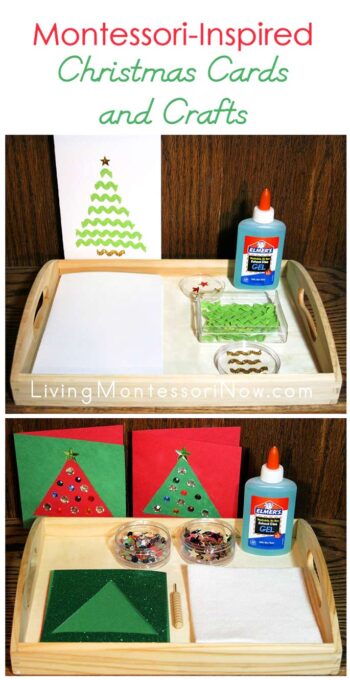 Montessori-Inspired Christmas Cards and Crafts