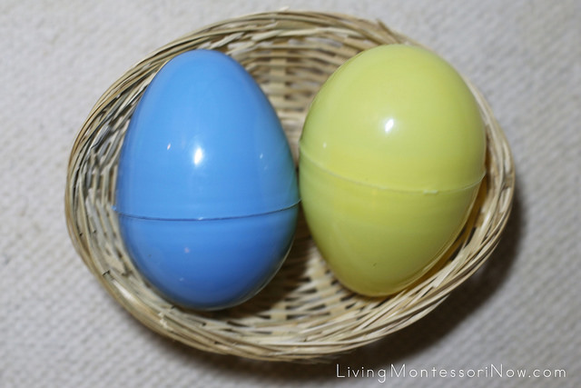 Matching Easter Egg Numbers with Chick Sets to 10