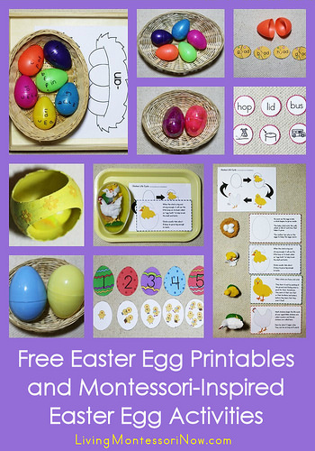 Free Easter Egg Printables and Montessori-Inspired Easter Egg Activities