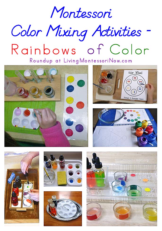 Montessori Color Mixing Activities - Rainbows of Color