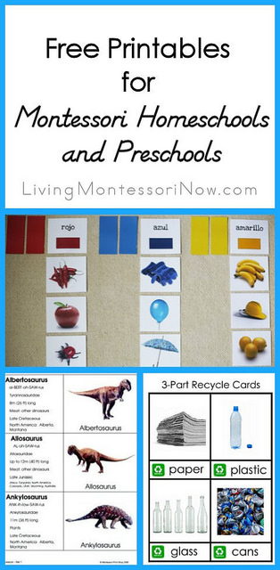 Free Printables for Montessori Homeschools and Preschools