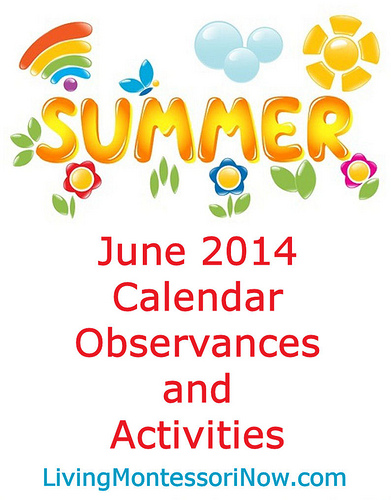 June 2014 Calendar Observances and Activities