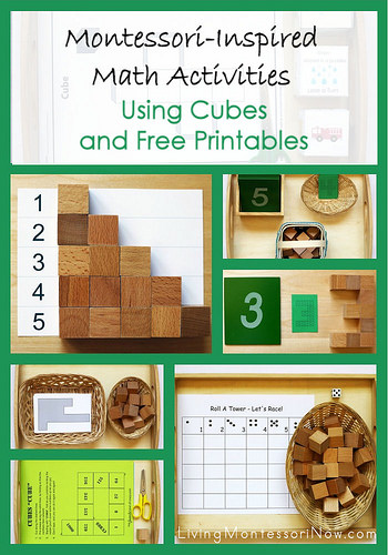 Montessori-Inspired Math Activities Using Cubes and Free Printables