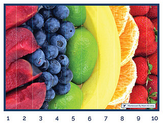 Fruit Puzzle from Montessori By Mom