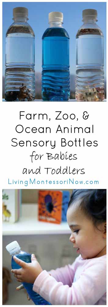 Farm, Zoo, & Ocean Animal Sensory Bottles for Babies and Toddlers