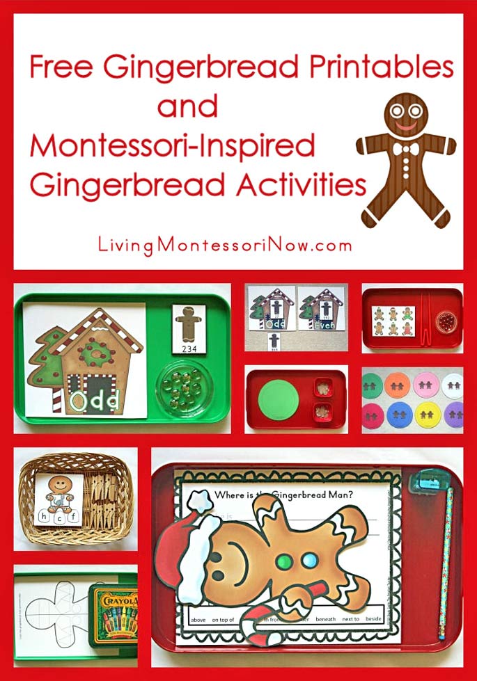 free gingerbread printables and montessori inspired gingerbread activities