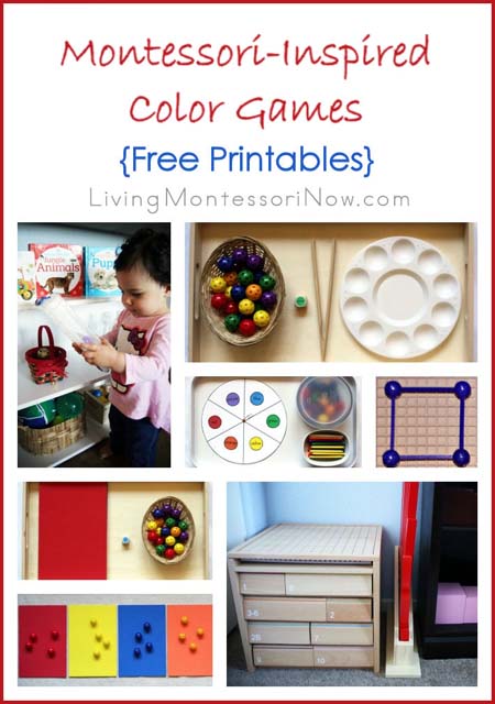 Montessori-Inspired Color Games {Free Printables}