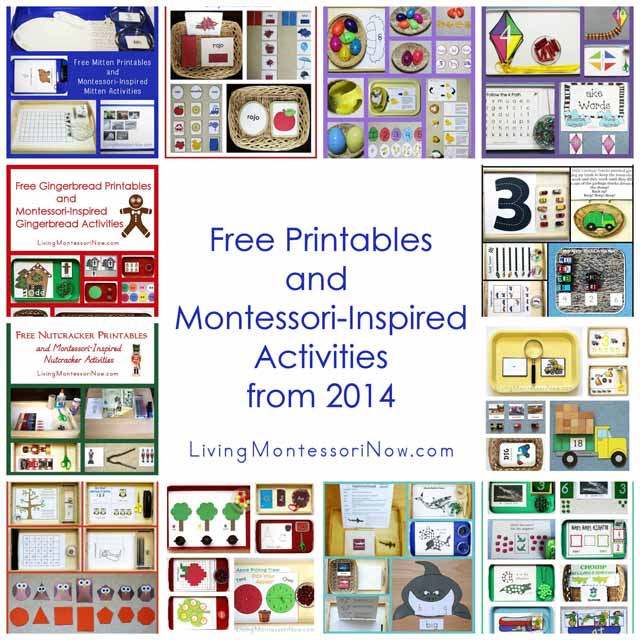 Free Printables and Montessori-Inspired Activities from 2014